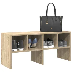 Shoe Rack Stackable Sonoma Oak 89.5x30x40 cm