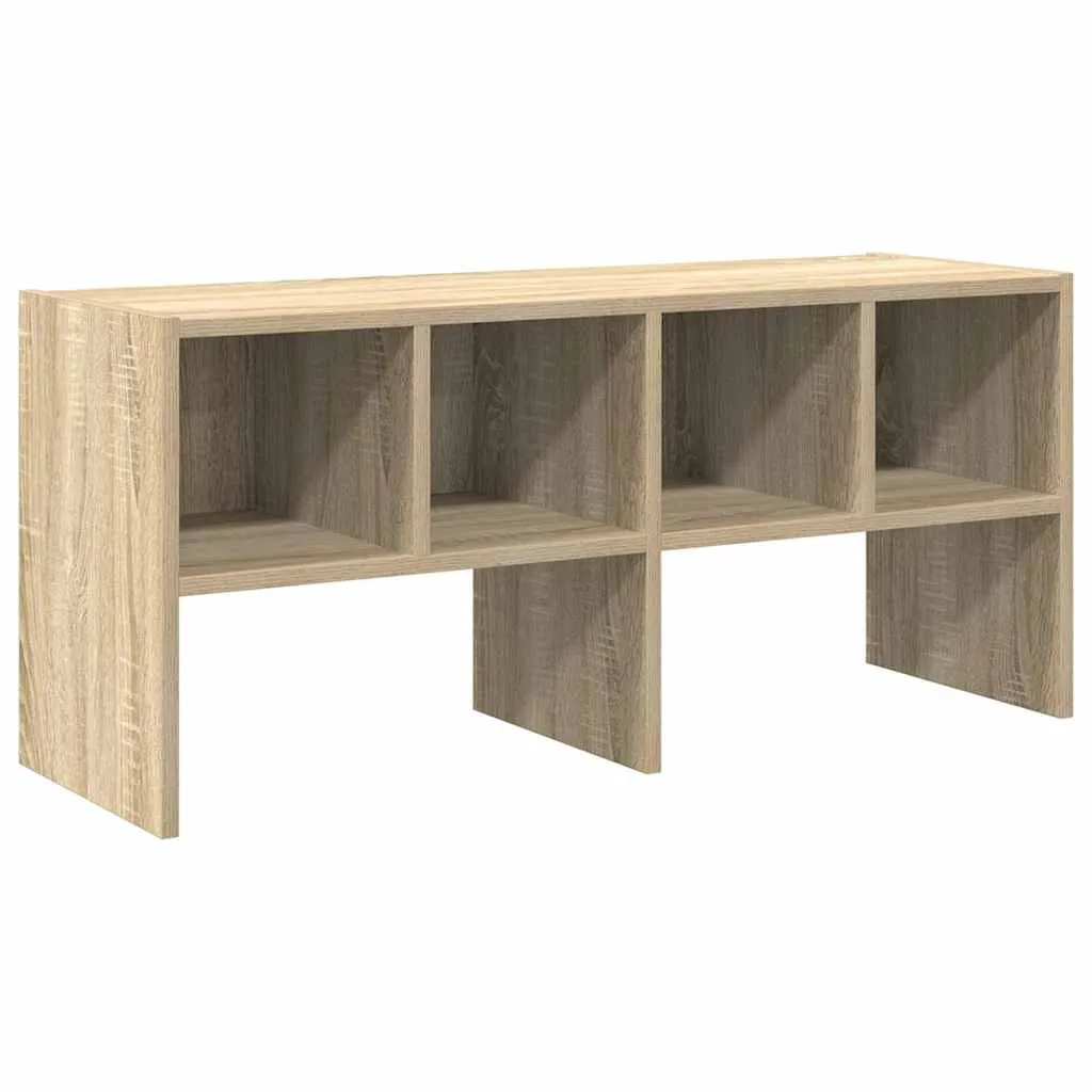 Shoe Rack Stackable Sonoma Oak 89.5x30x40 cm