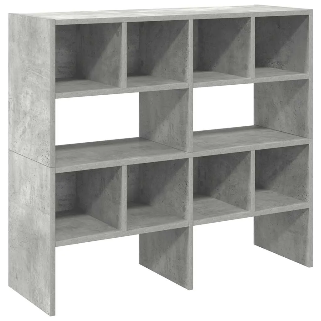 Shoe Racks 2 pcs Stackable Concrete Grey 89.5x30x40 cm