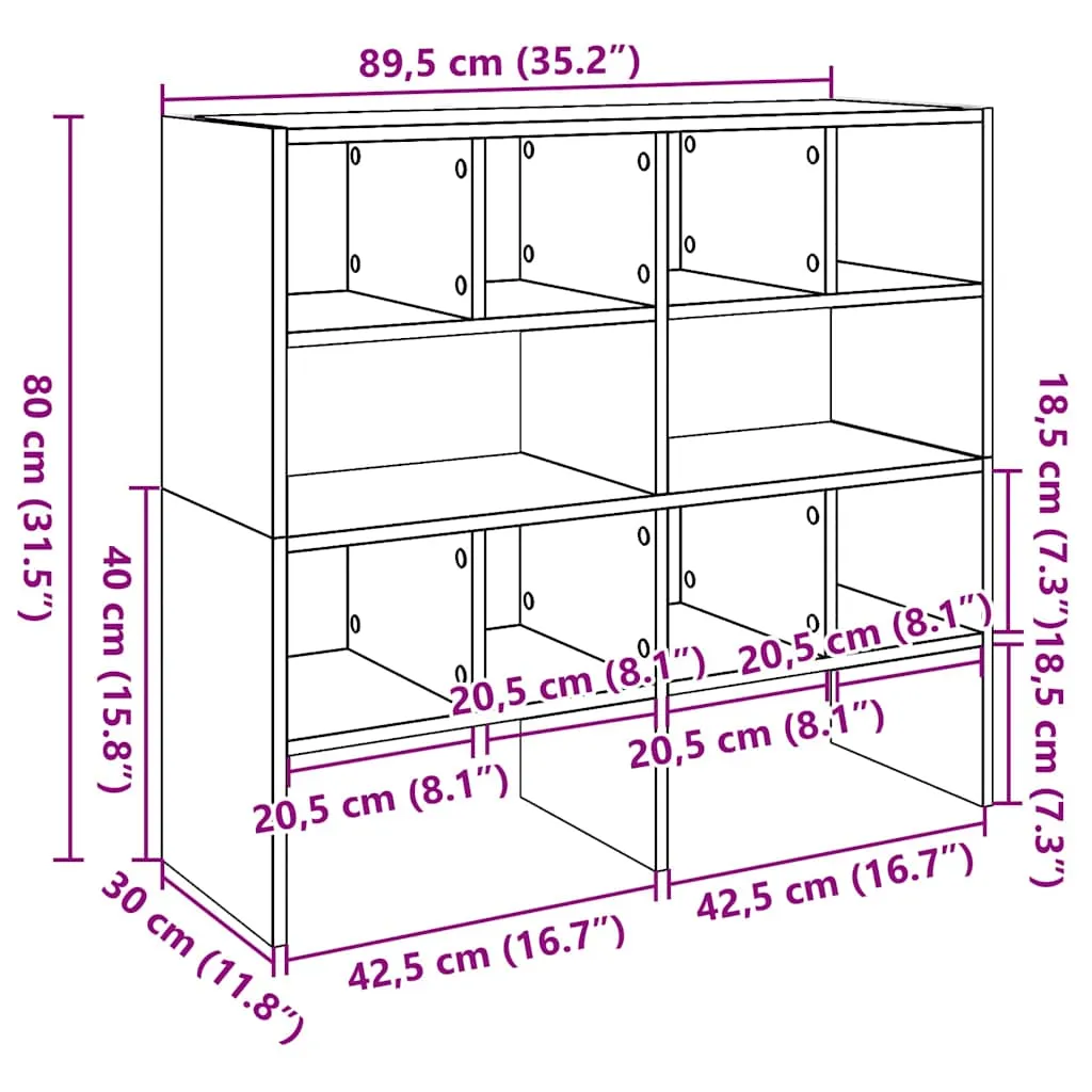 Shoe Racks 2 pcs Stackable Concrete Grey 89.5x30x40 cm