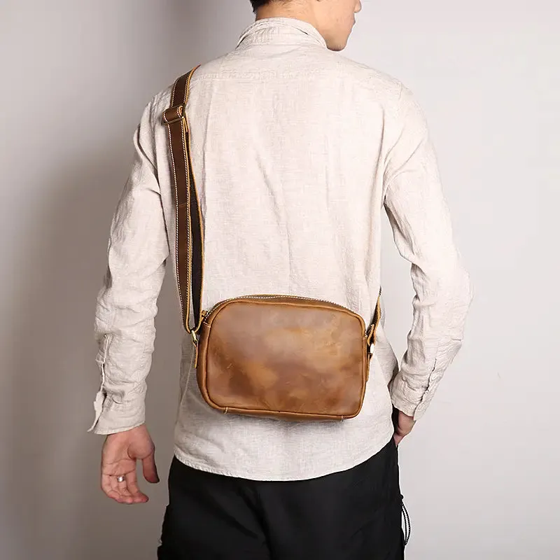 Soren Vintage Leather Crossbody Bag Sling | Versatile and Durable Leather Bag