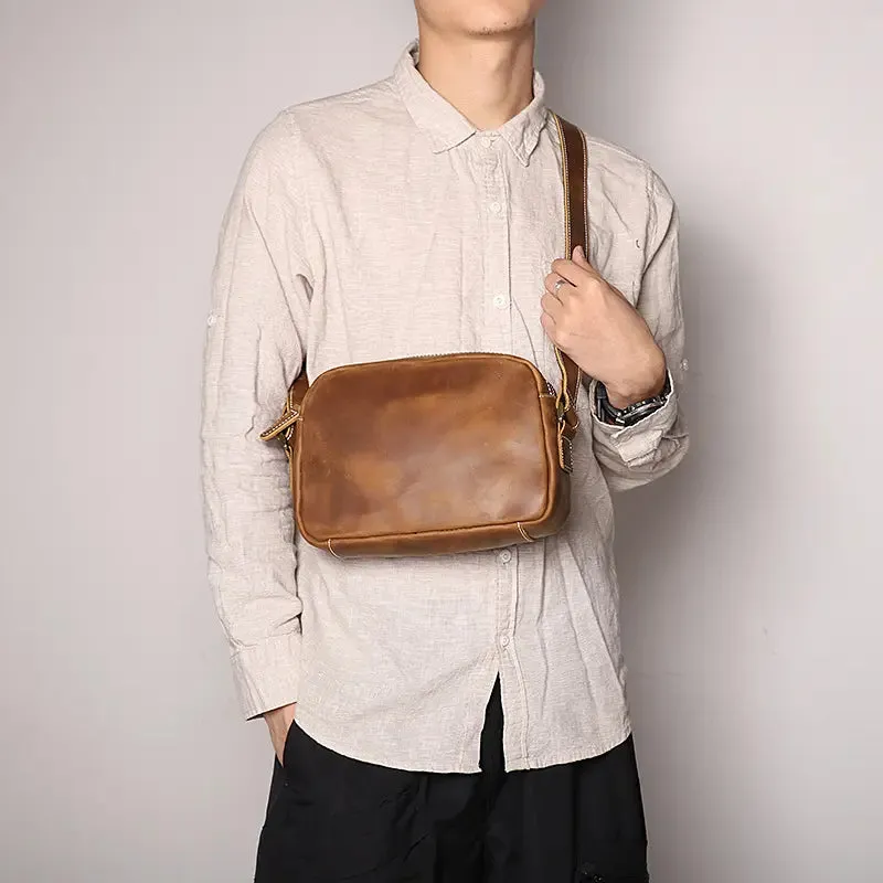 Soren Vintage Leather Crossbody Bag Sling | Versatile and Durable Leather Bag