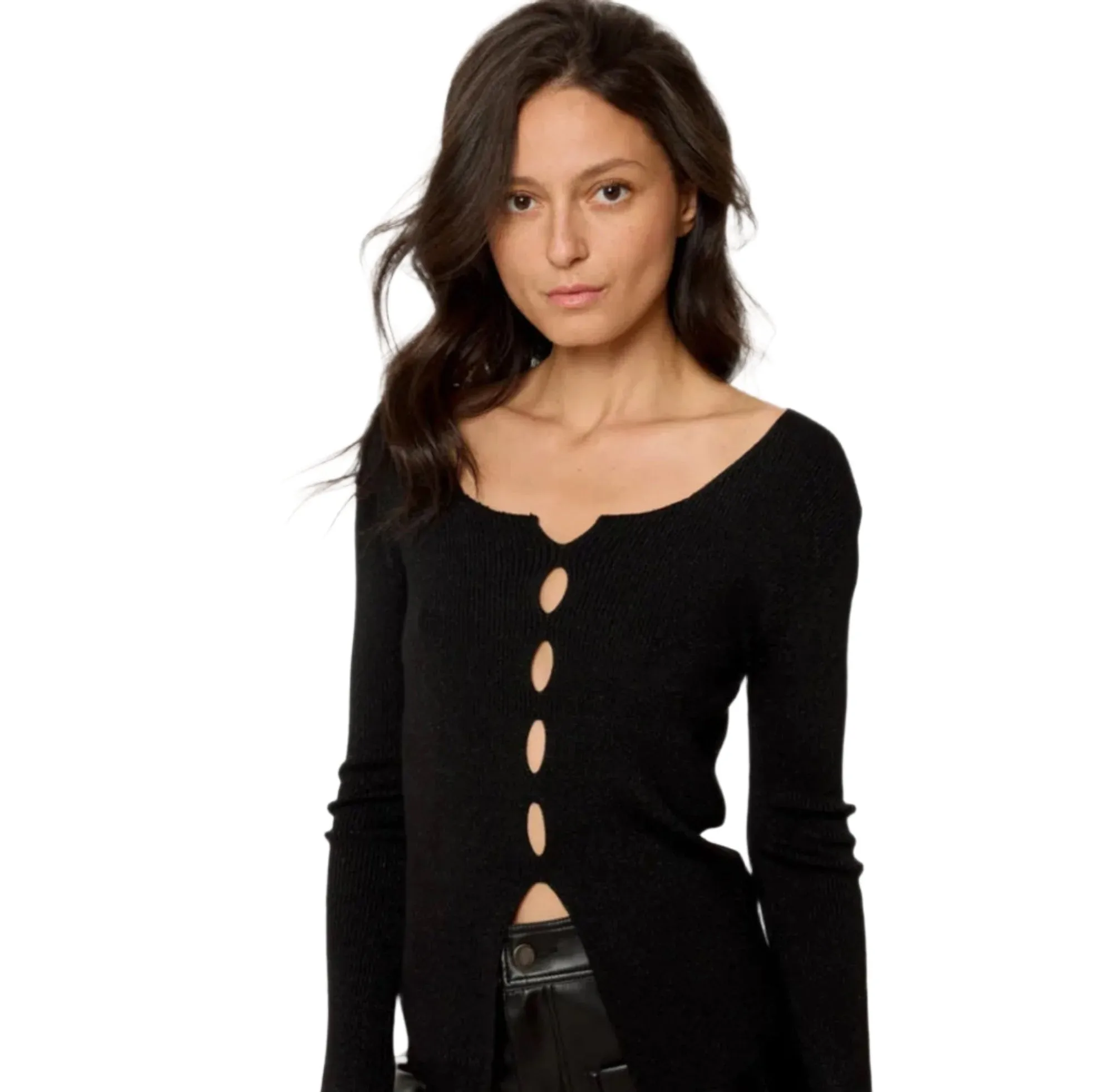 Sweewe Paris Cut Out Long Sleeve Top