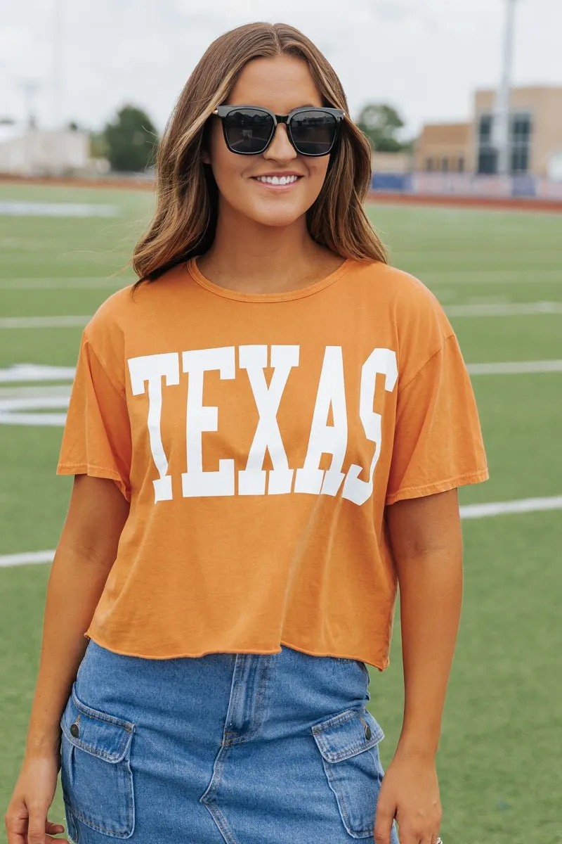 Texas Short Sleeve Game Day Tee - Orange - FINAL SALE