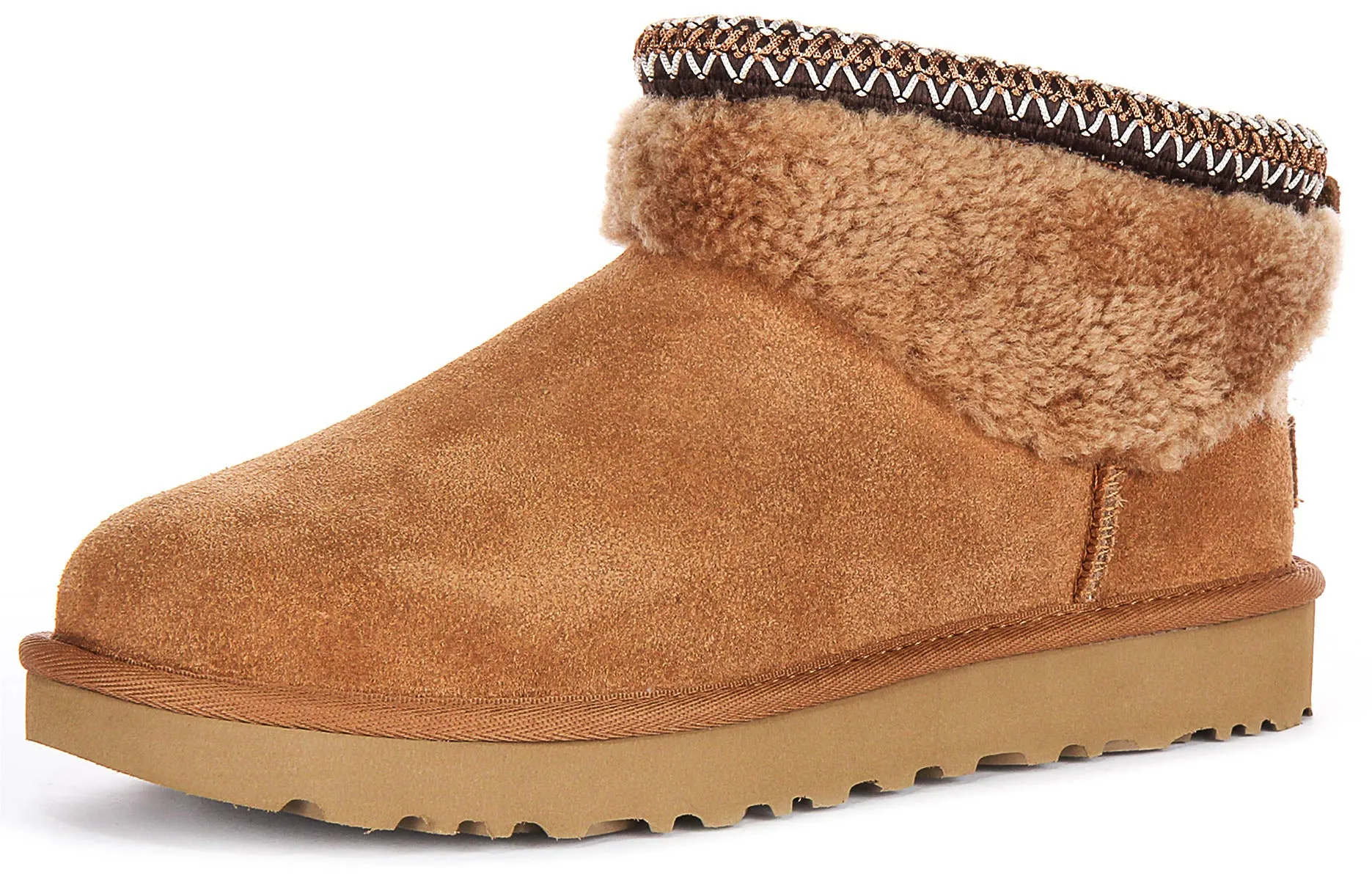 Ugg Australia Ultra Mini Curly In Chestnut For Women