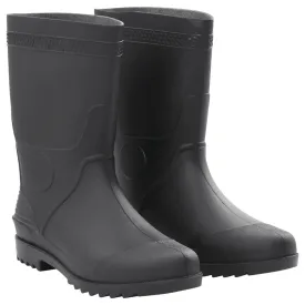 vidaXL Rain Boots Black Size 46 PVC