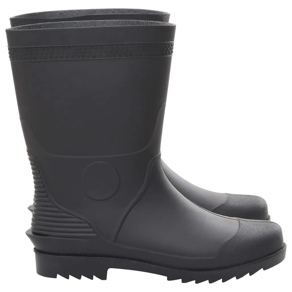 vidaXL Rain Boots Black Size 46 PVC