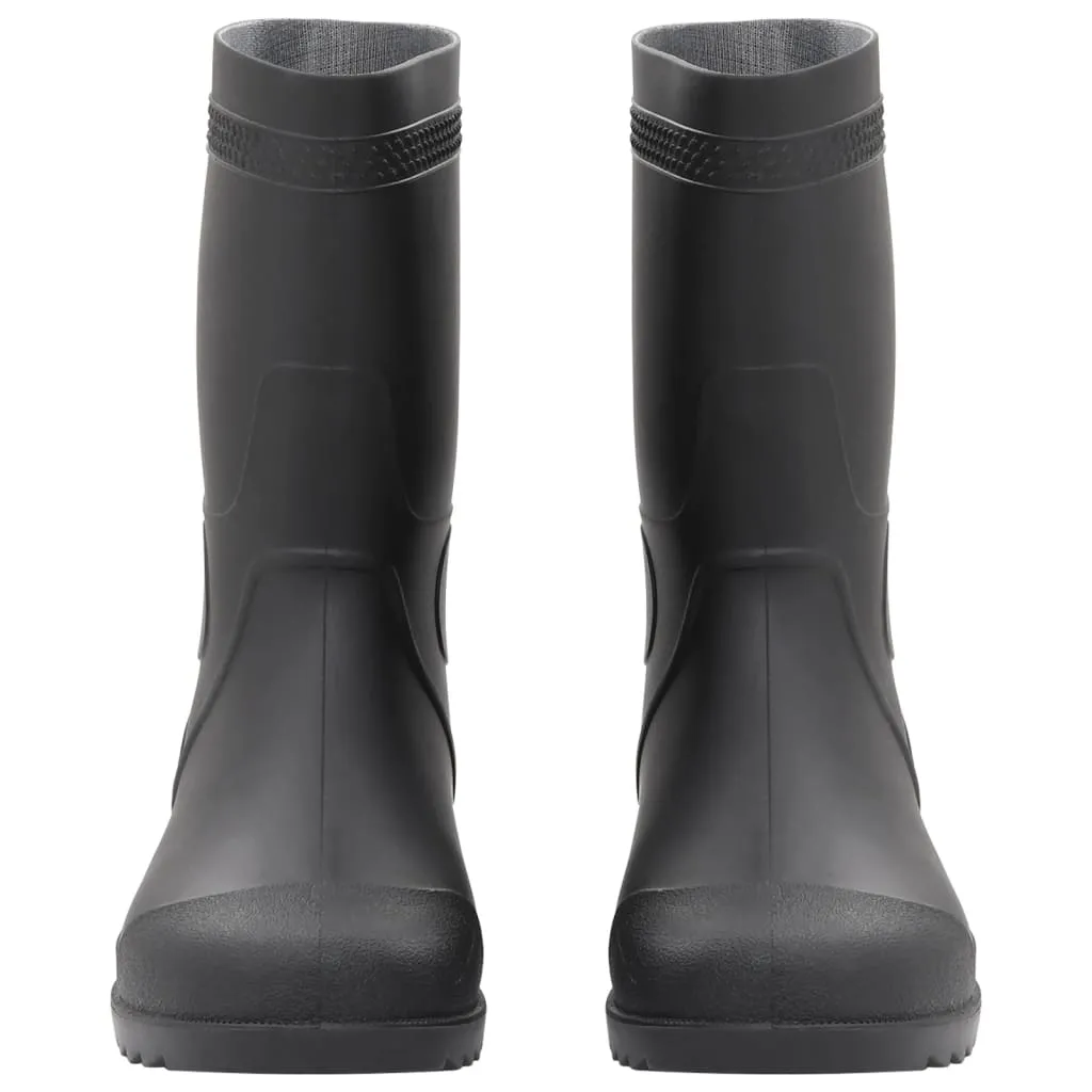 vidaXL Rain Boots Black Size 46 PVC