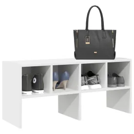 vidaXL Shoe Rack Stackable White 89.5x30x40 cm