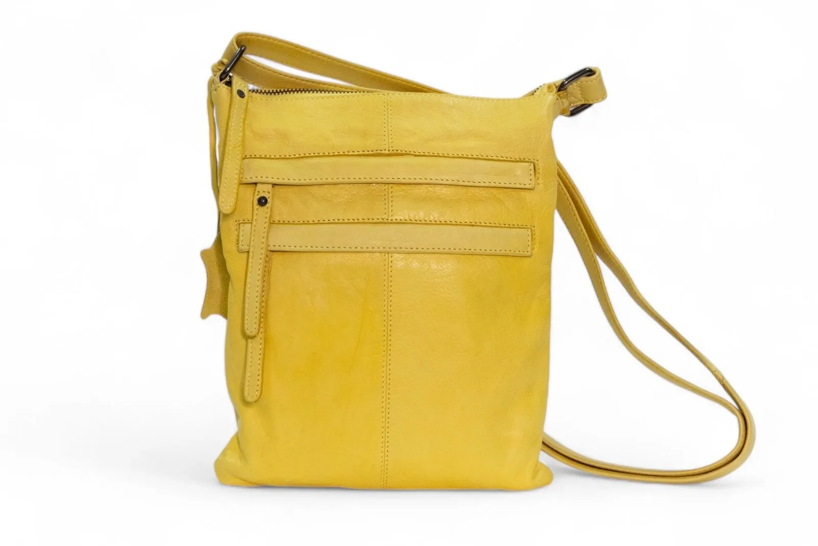 WENDY 2 ZIP SLING BAG - YELLOW