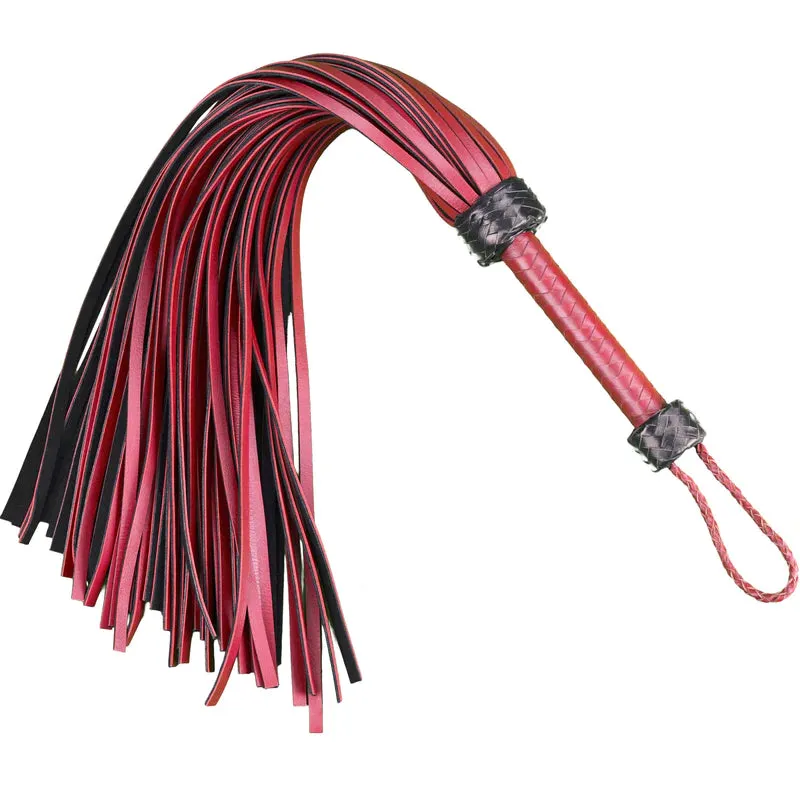 Whip - Leather 30" Heavy Duty Mop 72 fall Flogger (3 color Options)