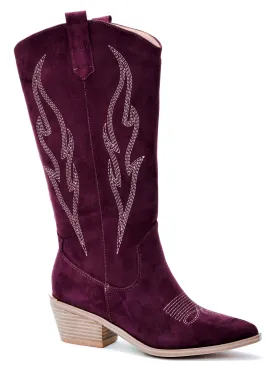 Wine Headliner Cowboy Boots