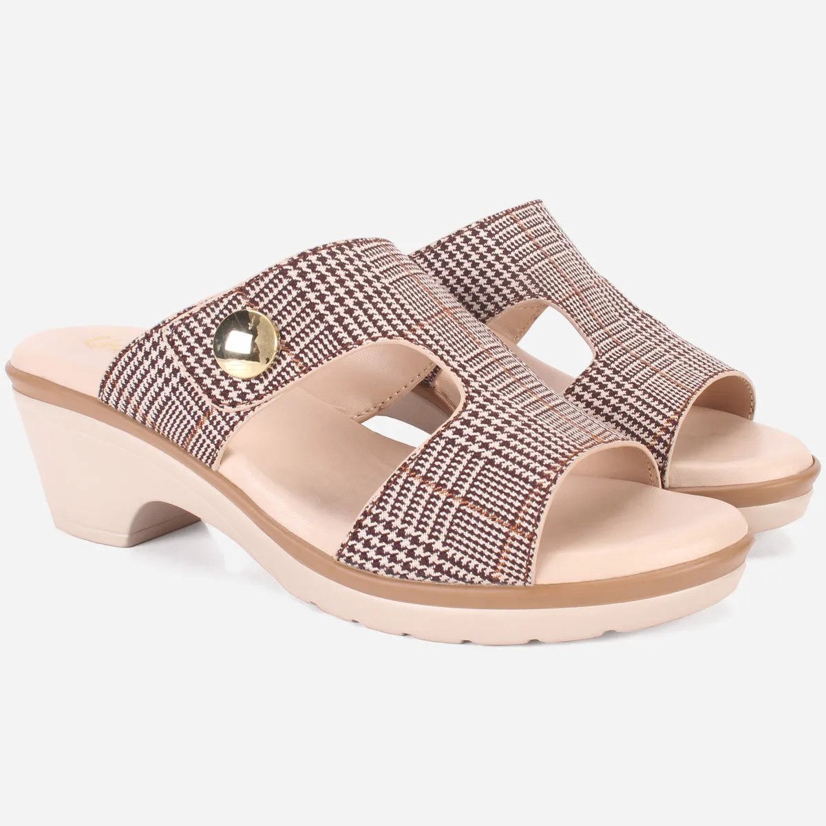 Womens "BERENIKE" Open Toe Block Heel Sandals